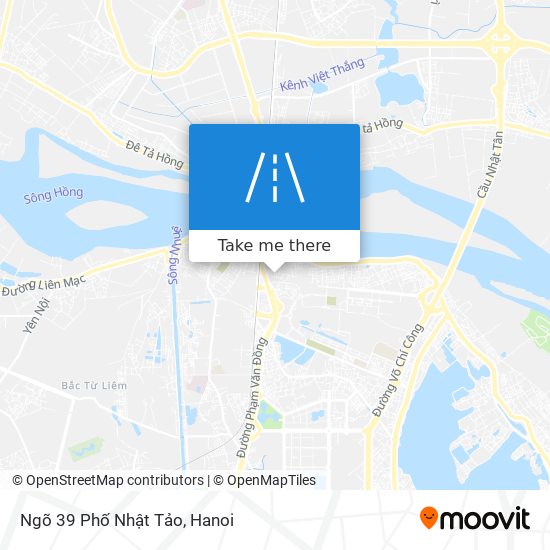 Ngõ 39 Phố Nhật Tảo map