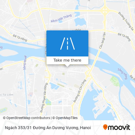 Ngách 353 / 31 Đường An Dương Vương map