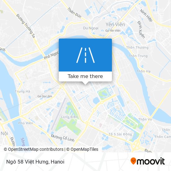 Ngô 58 Việt Hưng map