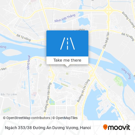 Ngách 353 / 38 Đường An Dương Vương map