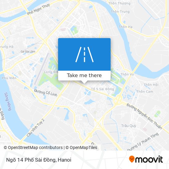 Ngõ 14 Phố Sài Đồng map