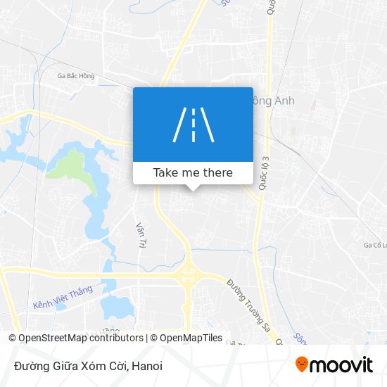 Đường Giữa Xóm Cời map