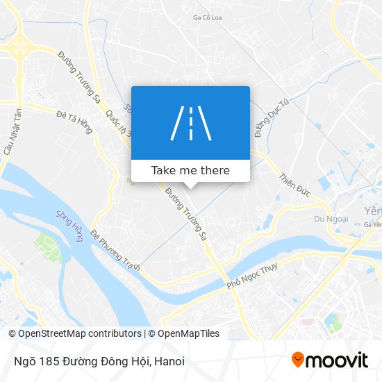 Ngõ 185 Đường Đông Hội map