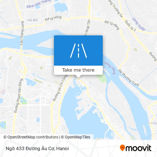 Ngõ 433 Đường Âu Cơ map