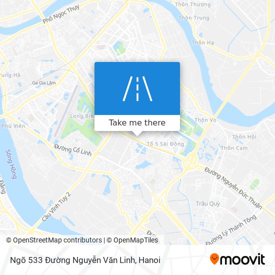 Ngõ 533 Đường Nguyễn Văn Linh map