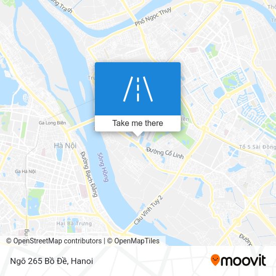 Ngõ 265 Bồ Đề map