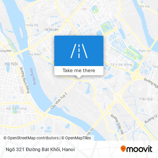 Ngõ 321 Đường Bát Khối map