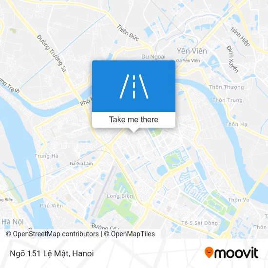 Ngõ 151 Lệ Mật map