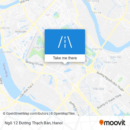 Ngõ 12 Đường Thạch Bàn map