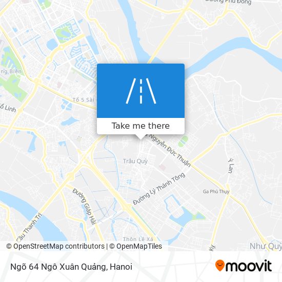 Ngõ 64 Ngô Xuân Quảng map