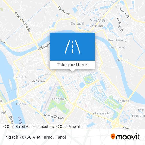 Ngách 78/50 Việt Hưng map