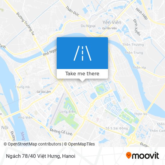 Ngách 78/40 Việt Hưng map