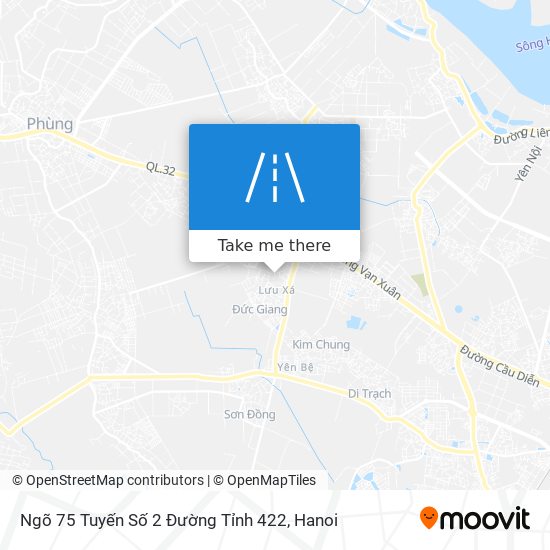 Ngõ 75 Tuyến Số 2 Đường Tỉnh 422 map