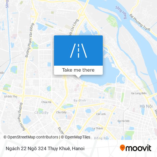 Ngách 22 Ngõ 324 Thụy Khuê map