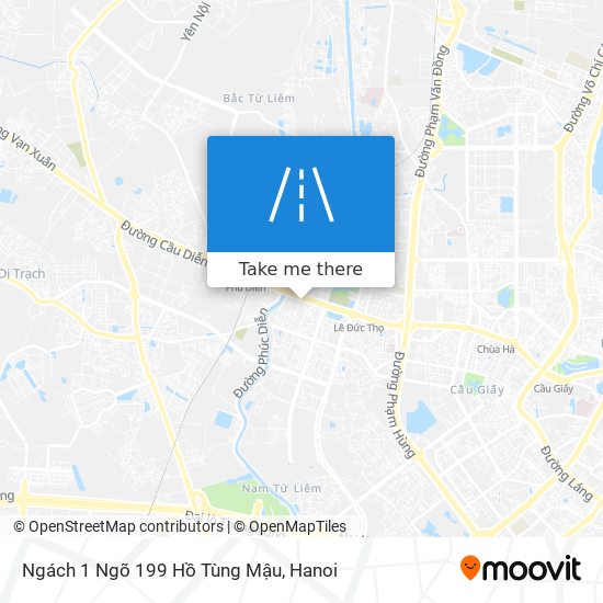 Ngách 1 Ngõ 199 Hồ Tùng Mậu map