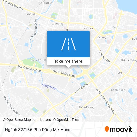 Ngách 32/136 Phố Đồng Me map