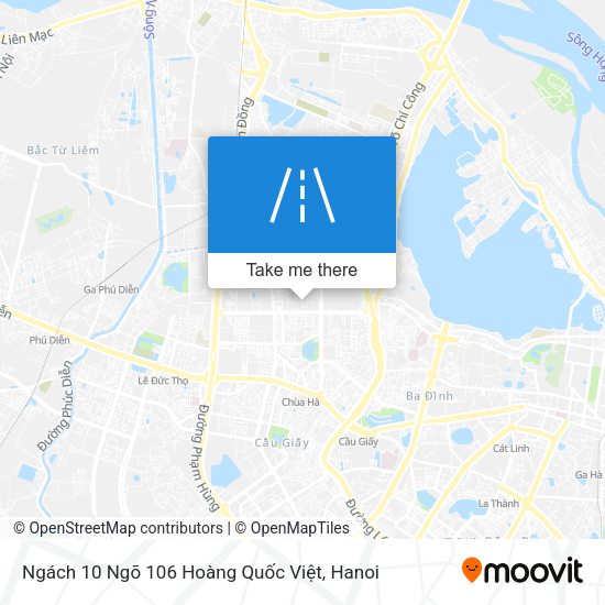 Ngách 10 Ngõ 106 Hoàng Quốc Việt map