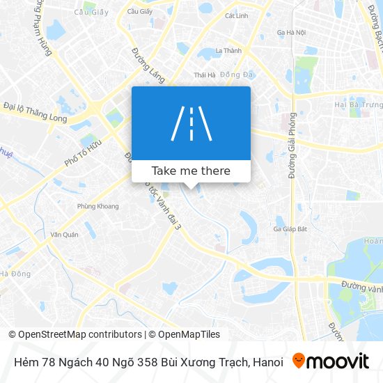 Hẻm 78 Ngách 40 Ngõ 358 Bùi Xương Trạch map