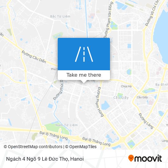 Ngách 4 Ngõ 9 Lê Đức Thọ map