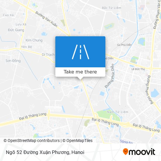 Ngõ 52 Đường Xuận Phương map