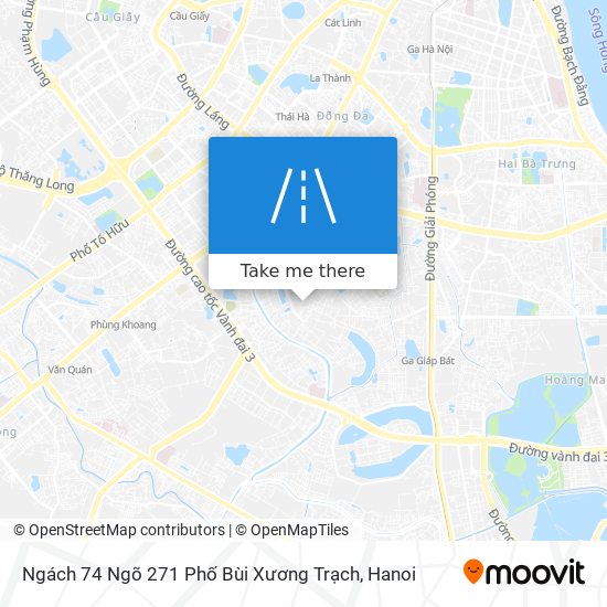 Ngách 74 Ngõ 271 Phố Bùi Xương Trạch map