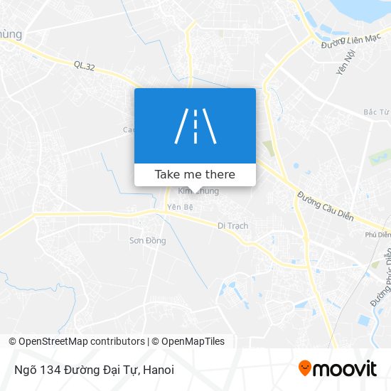 Ngõ 134 Đường Đại Tự map