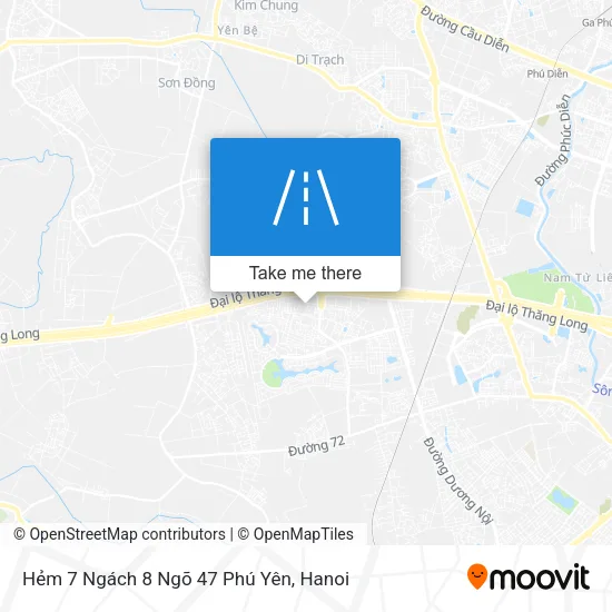 Hẻm 7 Ngách 8 Ngõ 47 Phú Yên map
