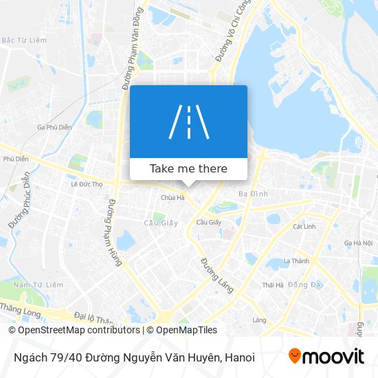 Ngách 79 / 40 Đường Nguyễn Văn Huyên map