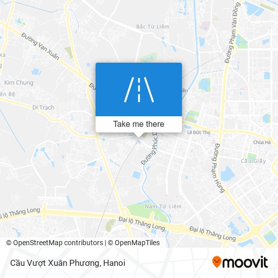 Cầu Vượt Xuân Phương map