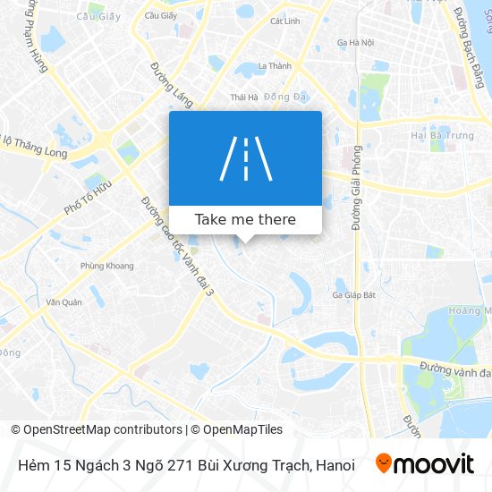 Hẻm 15 Ngách 3 Ngõ 271 Bùi Xương Trạch map