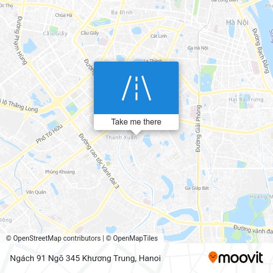 Ngách 91 Ngõ 345 Khương Trung map