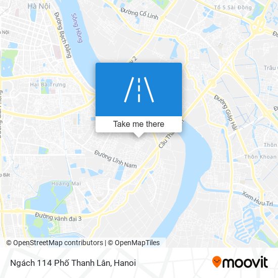 Ngách 114 Phố Thanh Lân map