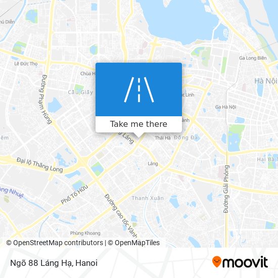 Ngõ 88 Láng Hạ map