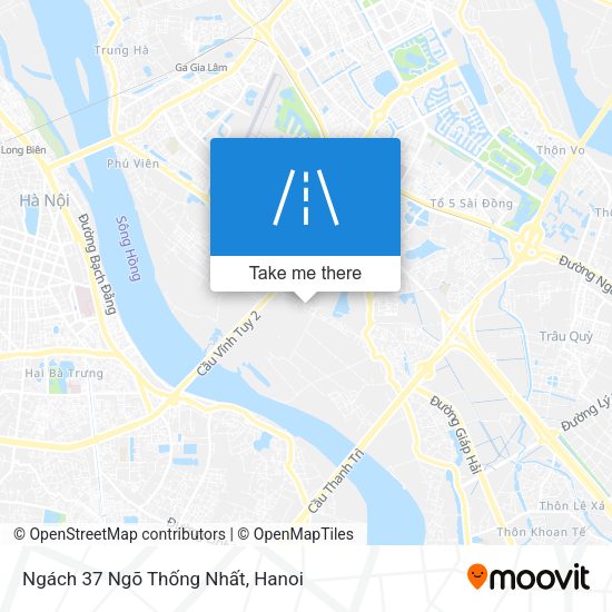 Ngách 37 Ngõ Thống Nhất map