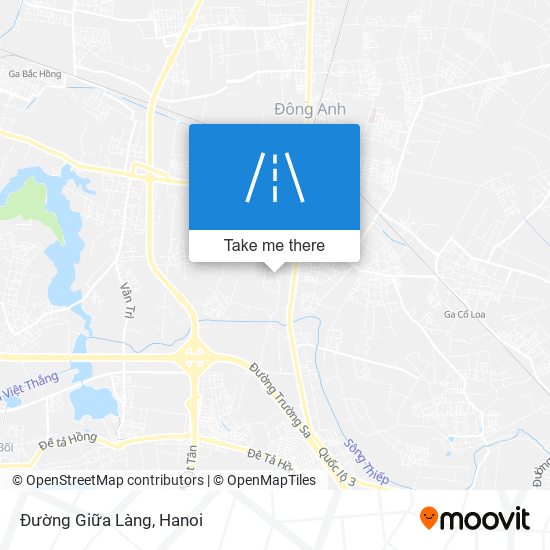 Đường Giữa Làng map