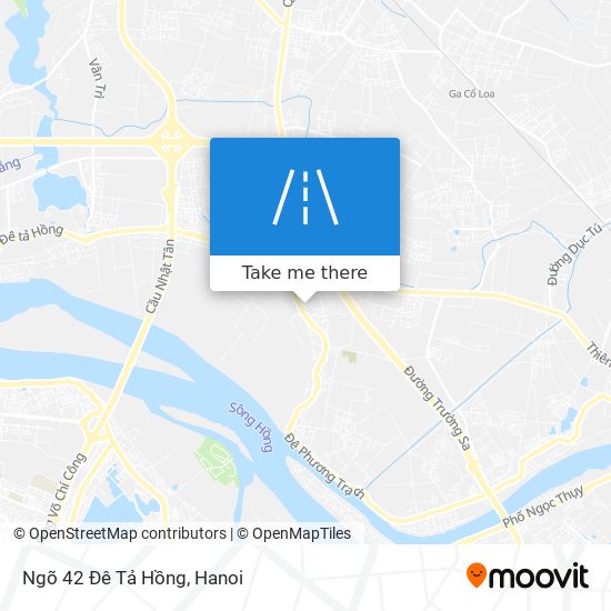 Ngõ 42 Đê Tả Hồng map