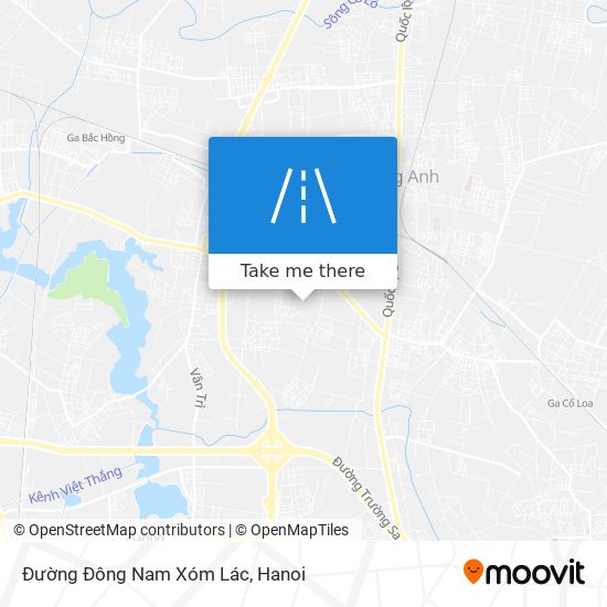 Đường Đông Nam Xóm Lác map