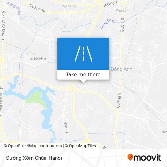 Đường Xóm Chùa map