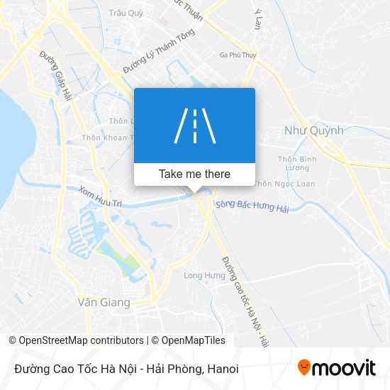 Đường Cao Tốc Hà Nội - Hải Phòng map