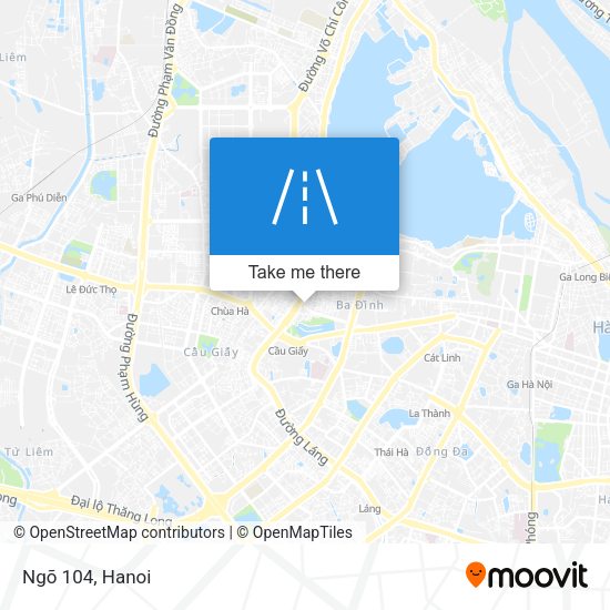 Ngõ 104 map