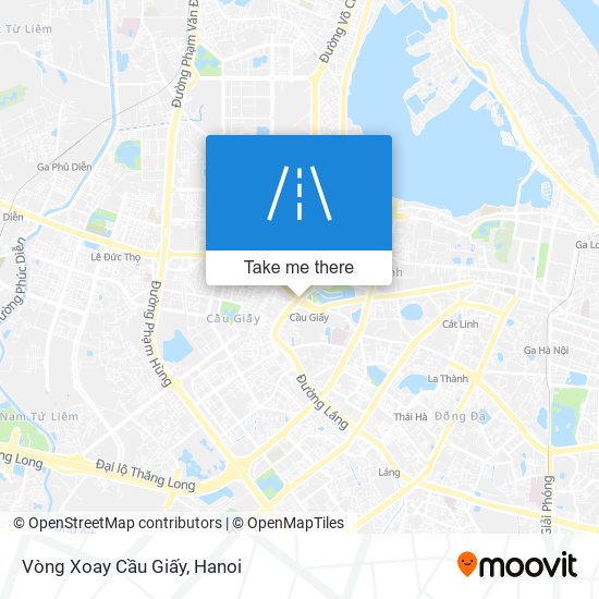 Vòng Xoay Cầu Giấy map