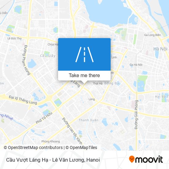 Cầu Vượt Láng Hạ - Lê Văn Lương map