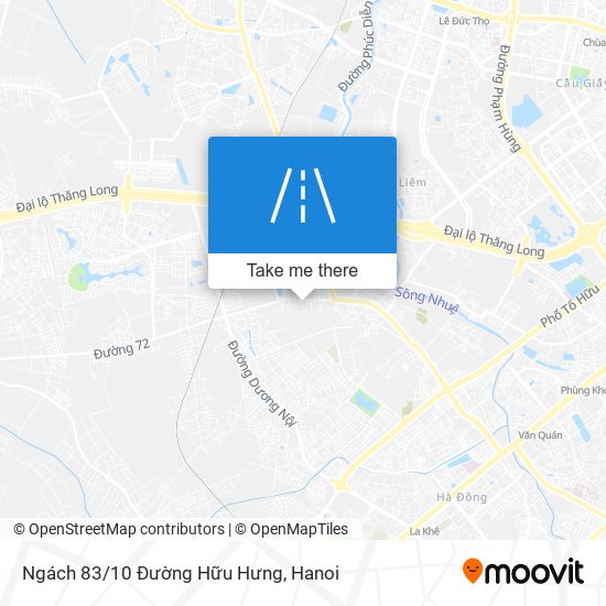 Ngách 83/10 Đường Hữu Hưng map