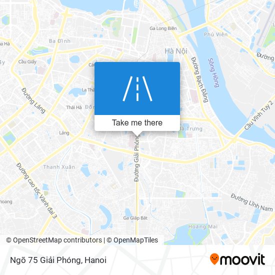 Ngõ 75 Giải Phóng map