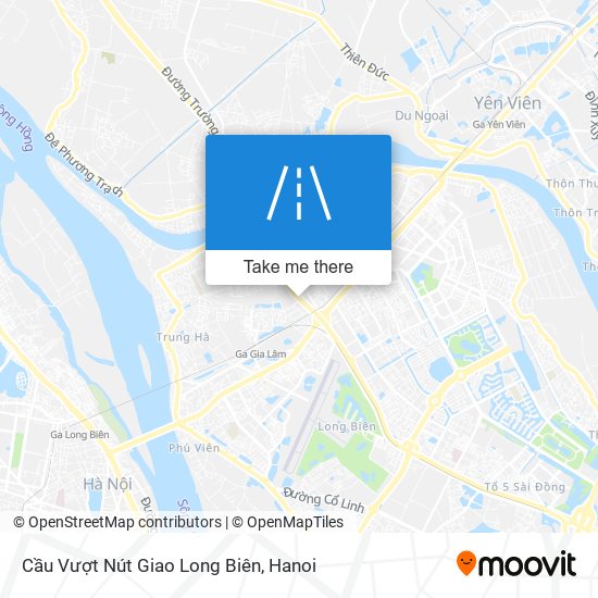 Cầu Vượt Nút Giao Long Biên map