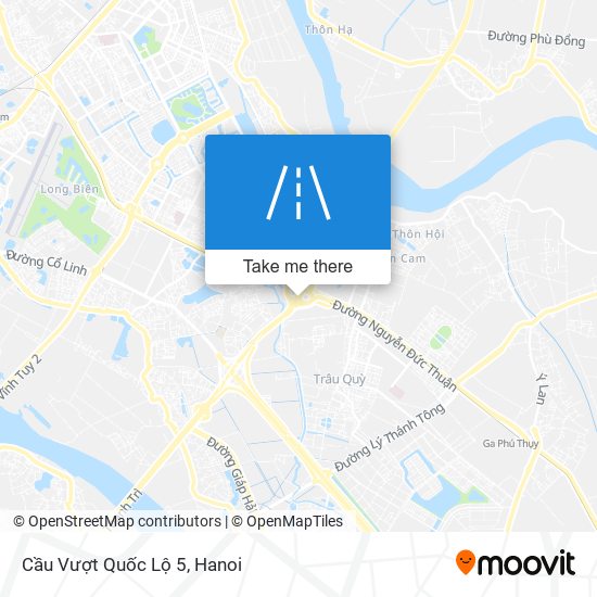 Cầu Vượt Quốc Lộ 5 map