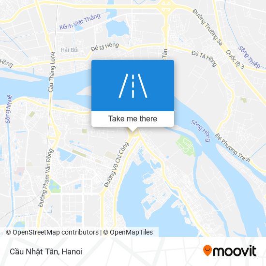 Cầu Nhật Tân map