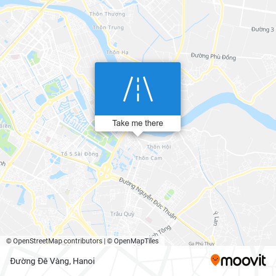 Đường Đê Vàng map