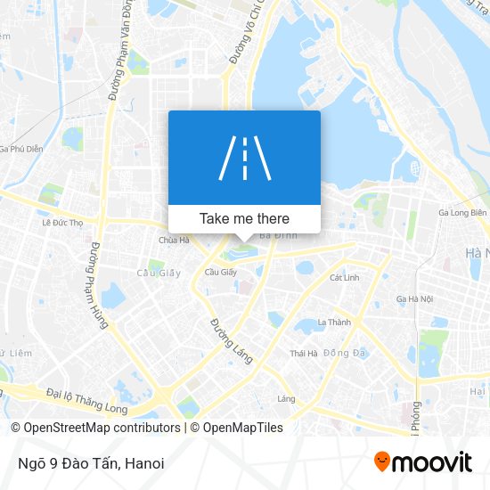 Ngõ 9 Đào Tấn map