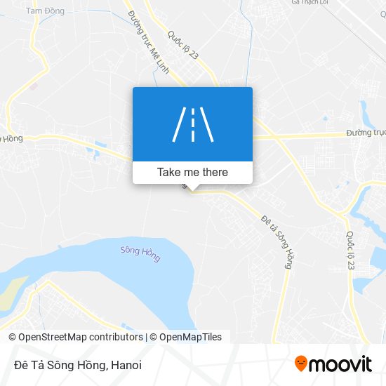 Đê Tả Sông Hồng map